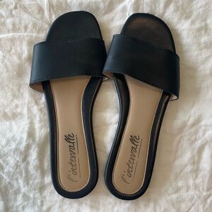 Black Women's Slide Sandals